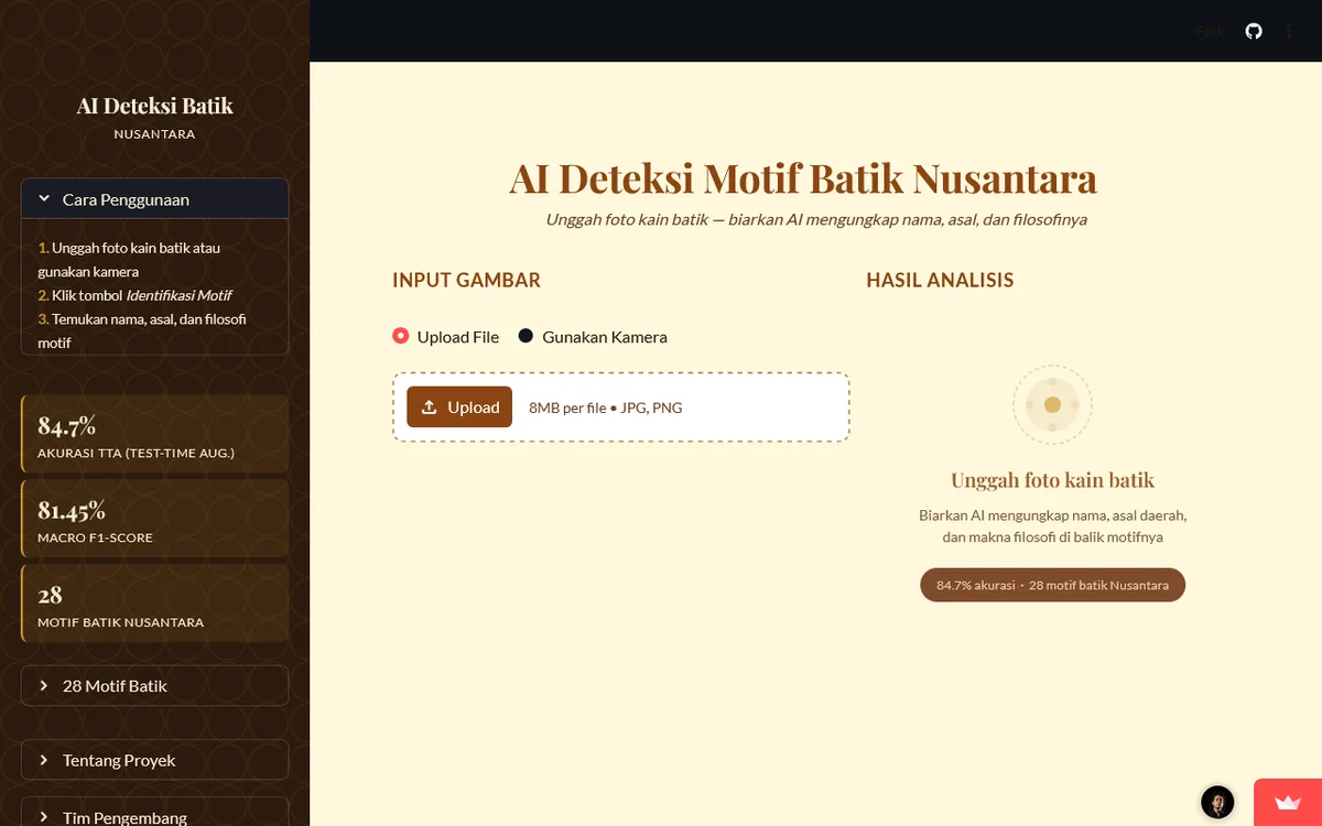 CNN Batik Motifs Detector screenshot 1