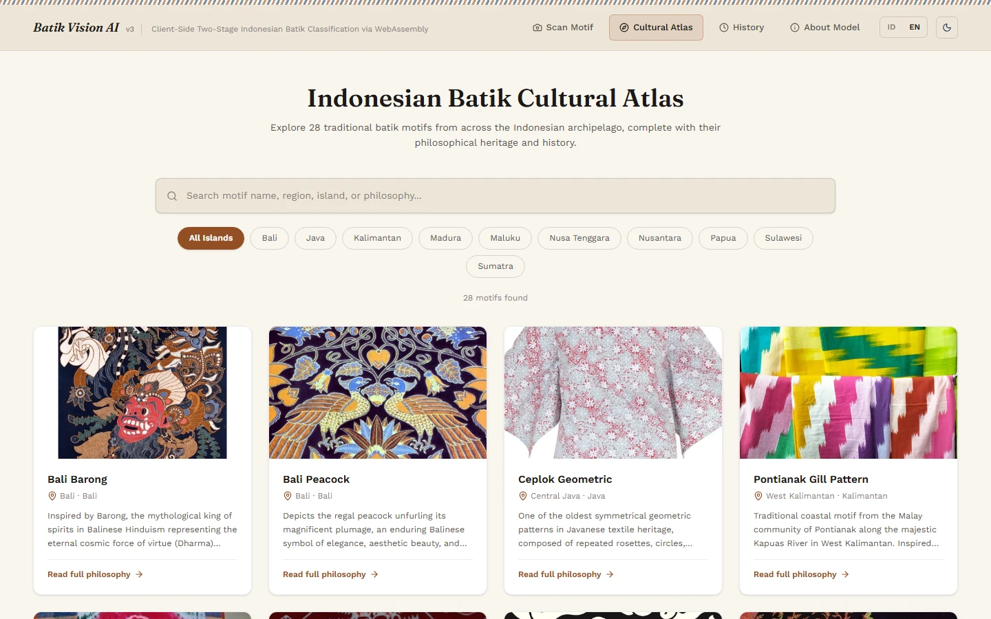 Batik Vision AI: In-Browser Recognition Engine screenshot 3