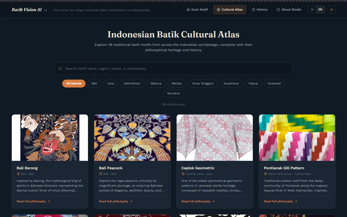 Batik Vision AI: In-Browser Recognition Engine screenshot 5