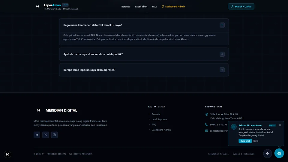 Lapor-Aman: Secure Whistleblower Platform screenshot 3